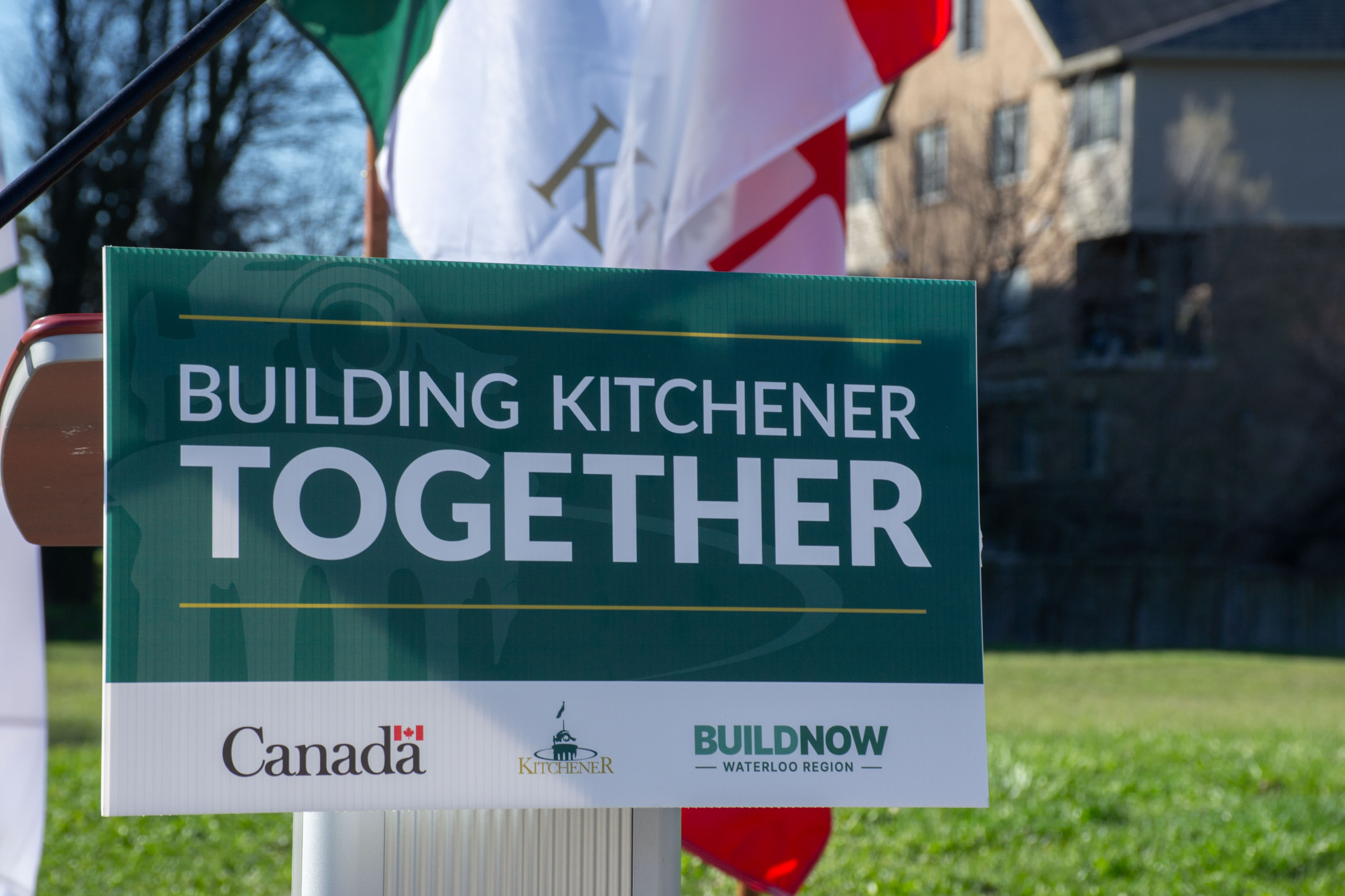 Building Kitchener Together sign