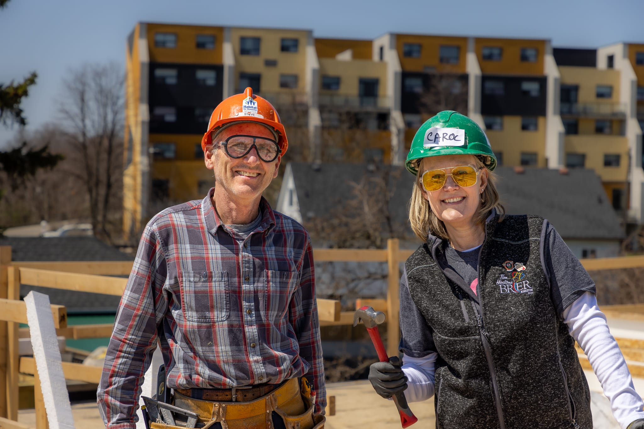 Volunteers at Build Site Habitat Waterloo Region